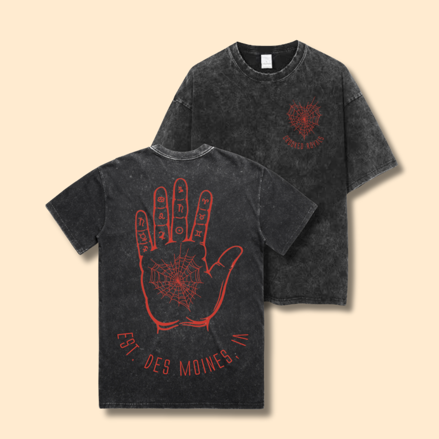 Spider T-Shirt - Stonewash