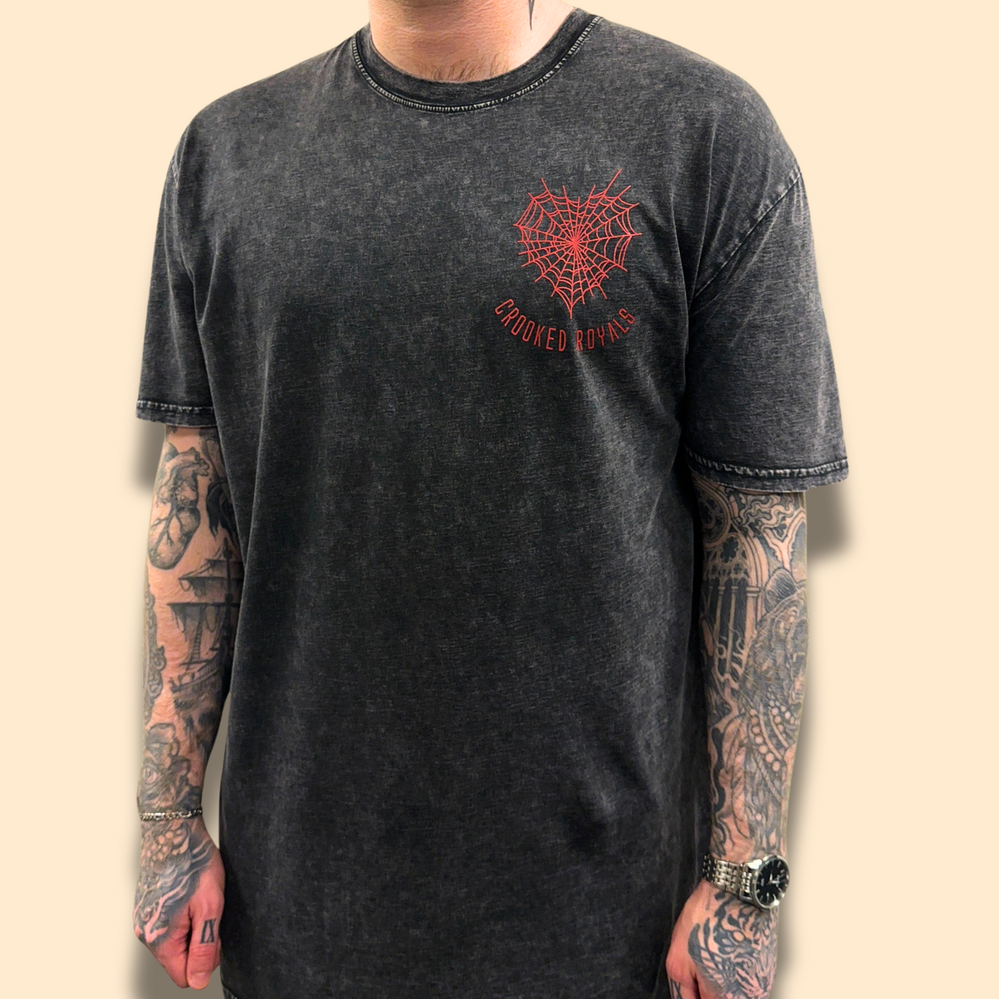 Spider T-Shirt - Stonewash
