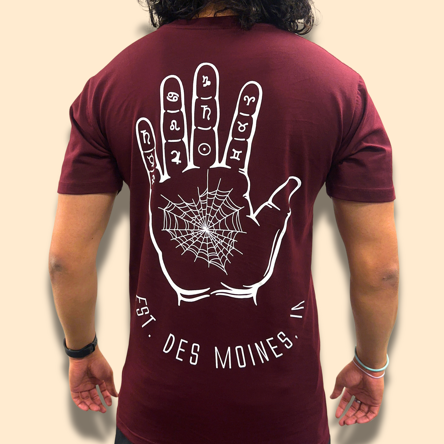 Spider T-Shirt - Burgundy