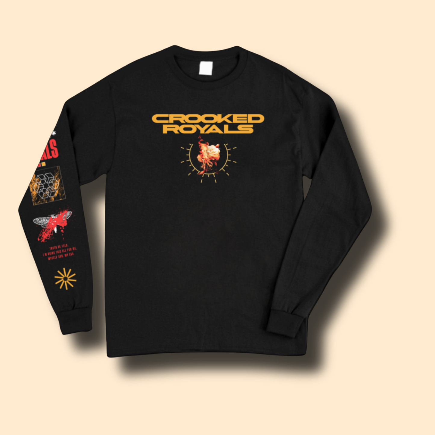 Death Rose Long Sleeve - Black